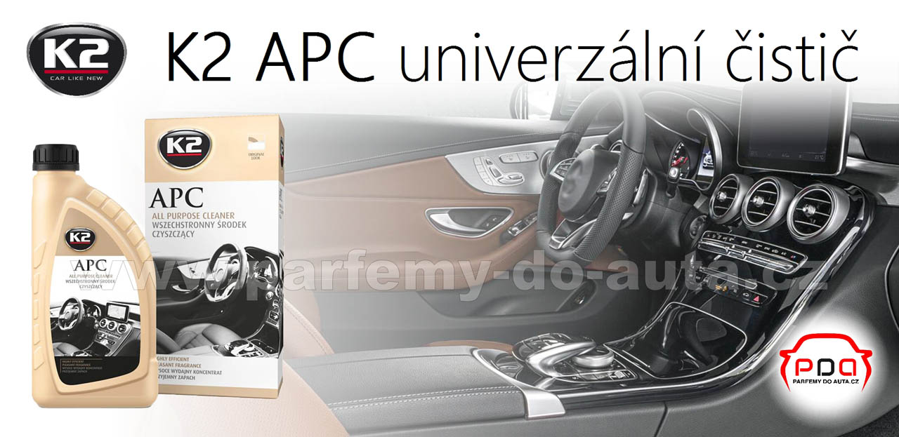 pH neutrální čistič všech materiálů automobilu APC K2